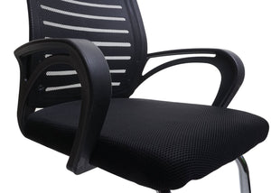 2er Set Konferenzstühle schwarz. Freischwinger. 150kg belastbar