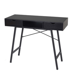 Konsolentisch Ablagentisch Beistelltisch 3D-Struktur 100x40cm schwarz