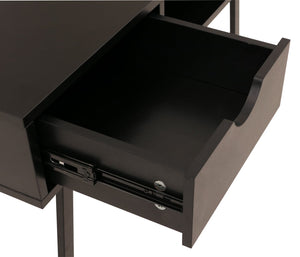 Konsolentisch Ablagentisch Beistelltisch 3D-Struktur 100x40cm schwarz
