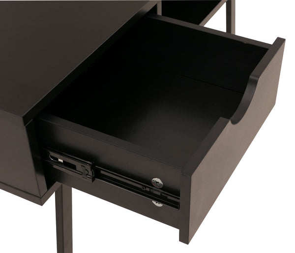 Konsolentisch Ablagentisch Beistelltisch 3D-Struktur 100x40cm schwarz