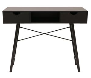Konsolentisch Ablagentisch Beistelltisch 3D-Struktur 100x40cm schwarz