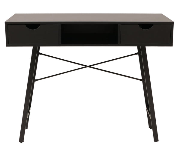 Konsolentisch Ablagentisch Beistelltisch 3D-Struktur 100x40cm schwarz