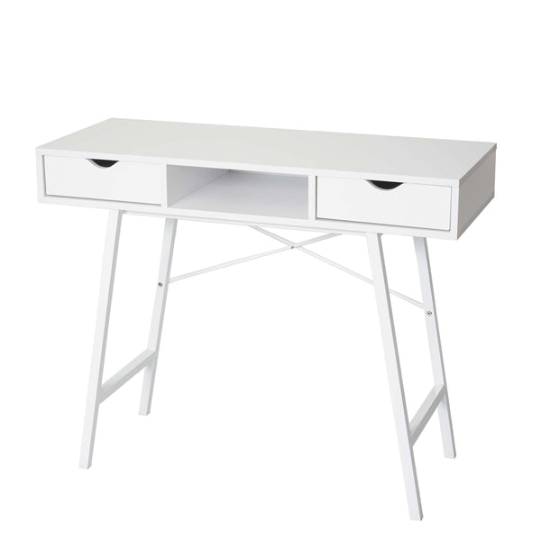 Konsolentisch Ablagentisch Beistelltisch 3D-Struktur 100x40cm weiss