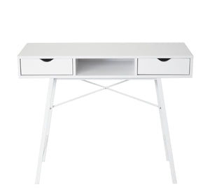 Konsolentisch Ablagentisch Beistelltisch 3D-Struktur 100x40cm weiss