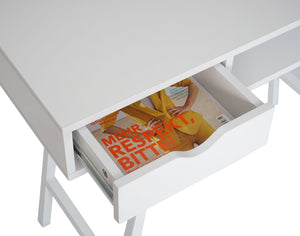 Konsolentisch Ablagentisch Beistelltisch 3D-Struktur 100x40cm weiss