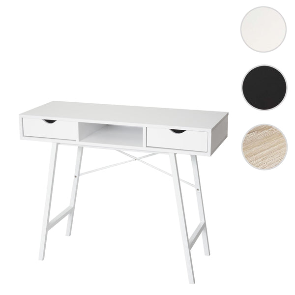 Konsolentisch Ablagentisch Beistelltisch 3D-Struktur 100x40cm weiss