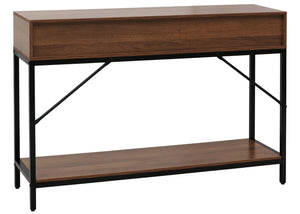 Konsolentisch Beistelltisch Ablagetisch Schubladen Industrial 76x109x30cm braun
