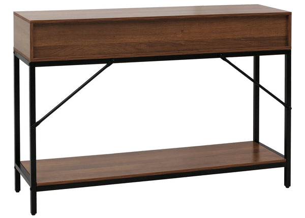 Konsolentisch Beistelltisch Ablagetisch Schubladen Industrial 76x109x30cm braun