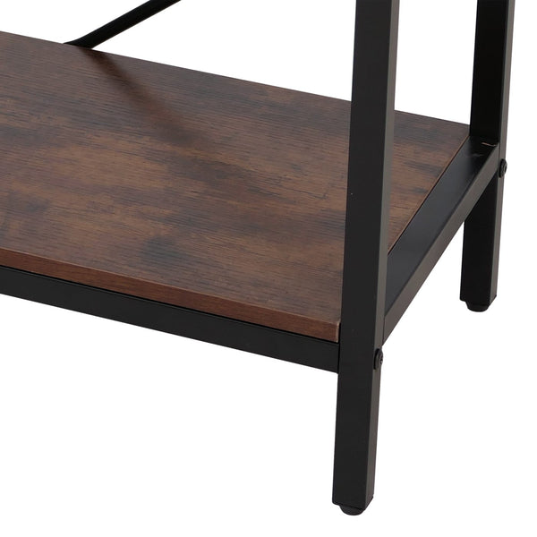 Konsolentisch Beistelltisch Ablagetisch Schubladen Industrial 76x109x30cm rotbraun