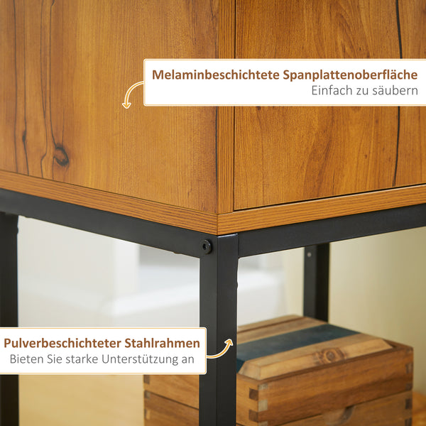 Konsolentisch Beistelltisch Sideboard 40x30x76cm Natur