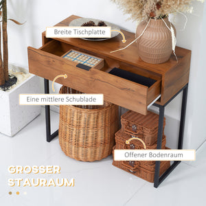 Konsolentisch Beistelltisch Sideboard 80x30x76cm Braun