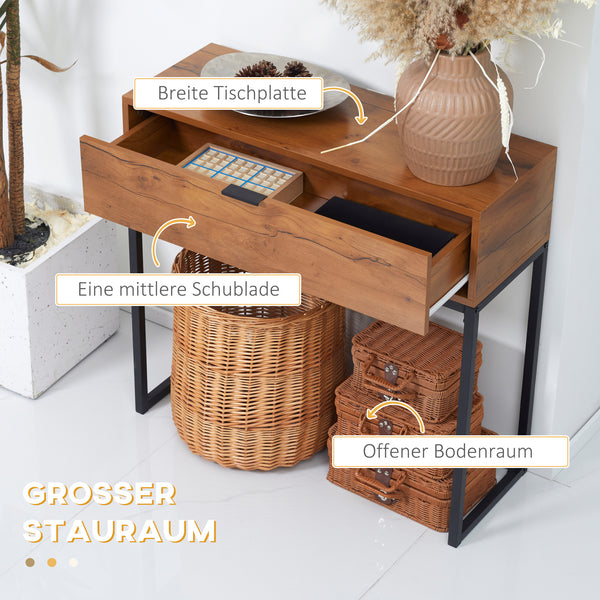 Konsolentisch Beistelltisch Sideboard 80x30x76cm Braun