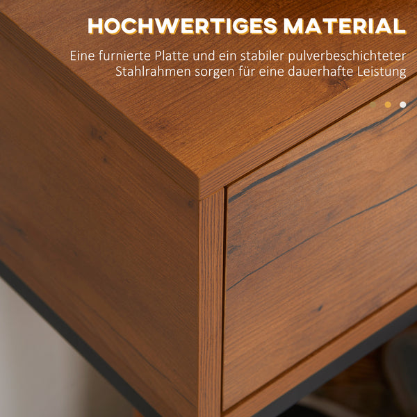 Konsolentisch Beistelltisch Sideboard 80x30x76cm Braun