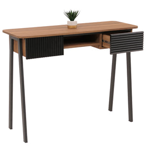 Konsolentisch Flur Beistelltisch Ablage Schublade 88x110x40cm natur
