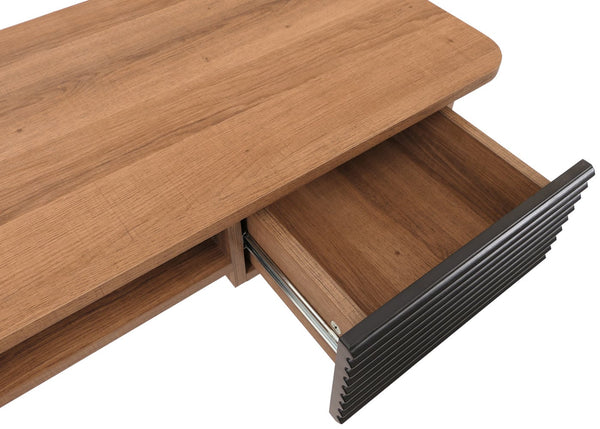 Konsolentisch Flur Beistelltisch Ablage Schublade 88x110x40cm natur