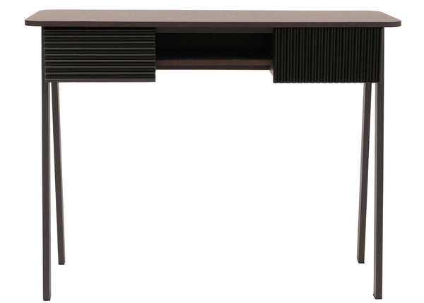 Konsolentisch Flur Beistelltisch Ablage Schublade 88x110x40cm Walnuss-Optik