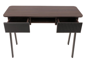 Konsolentisch Flur Beistelltisch Ablage Schublade 88x110x40cm Walnuss-Optik