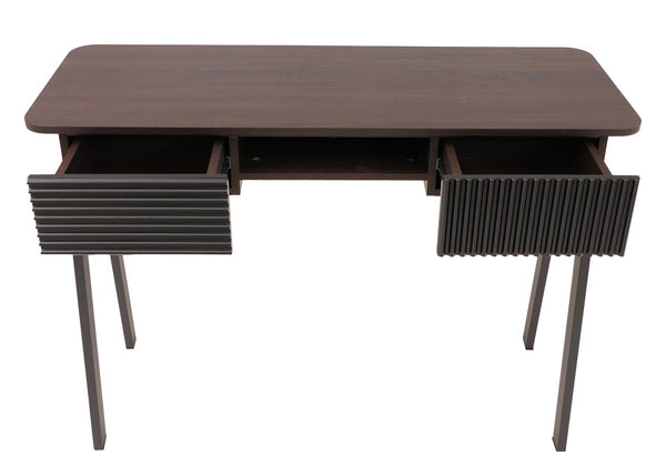 Konsolentisch Flur Beistelltisch Ablage Schublade 88x110x40cm Walnuss-Optik