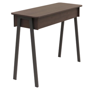 Konsolentisch Flur Beistelltisch Ablage Schublade 88x110x40cm Walnuss-Optik