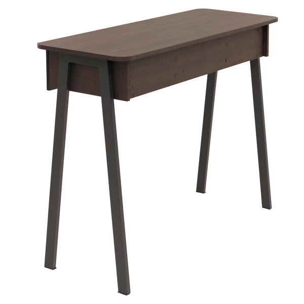 Konsolentisch Flur Beistelltisch Ablage Schublade 88x110x40cm Walnuss-Optik