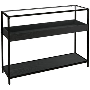 Konsolentisch Flurtisch Regal 100x30x78cm Schwarz