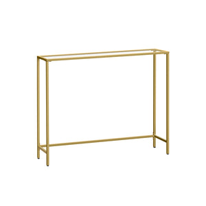 Konsolentisch Glastisch Gold-Transparent