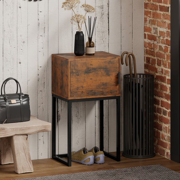 Konsolentisch schmal rustikal industrial für Flur und Wohnzimmer