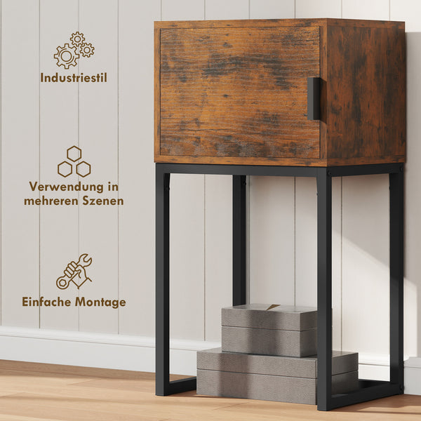 Konsolentisch schmal rustikal industrial für Flur und Wohnzimmer