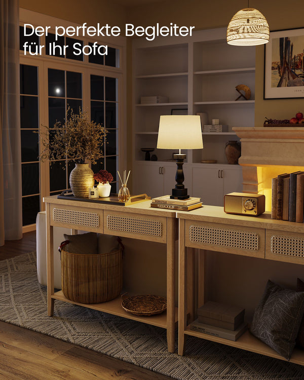 Konsolentisch mit 2 Schubladen Boho