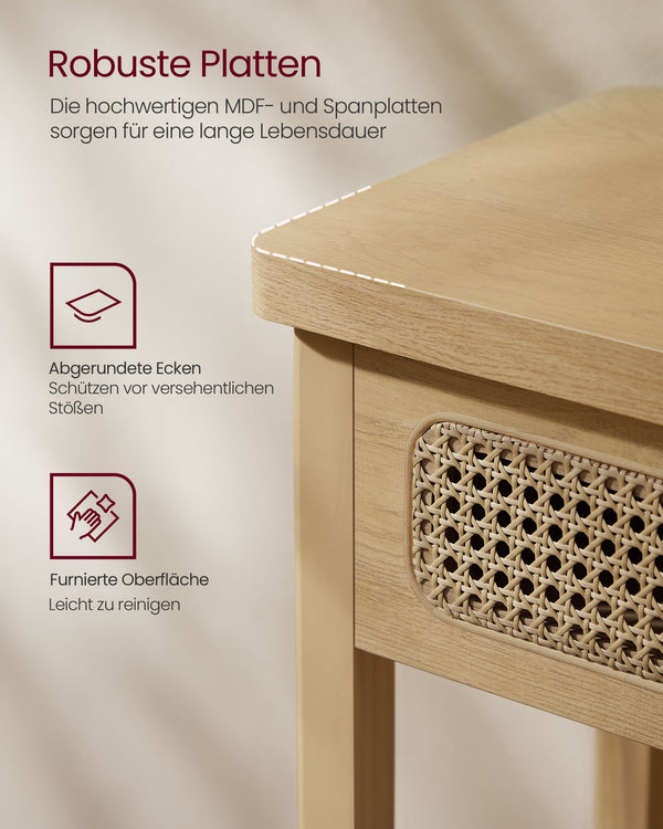 Konsolentisch mit 2 Schubladen Boho