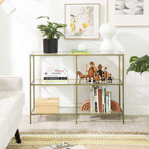 Konsolentisch mit Glas Gold