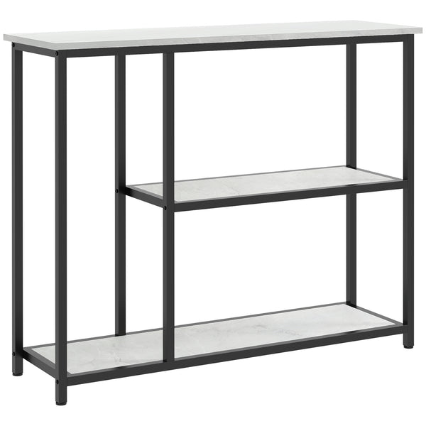 Konsolentisch Regal mit Kippschutz 100x30x80cm Weiss