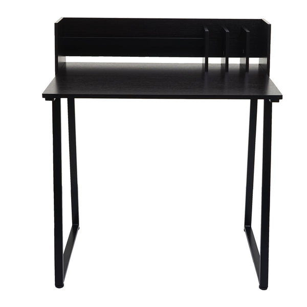 Moderner Konsolentisch Schwarz, Metall & MDF, 82x51cm