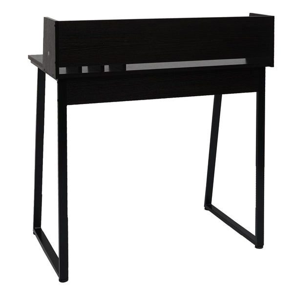 Moderner Konsolentisch Schwarz, Metall & MDF, 82x51cm