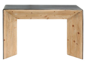 Konsolentisch Telefontisch Beistelltisch Industrial Massivholz 80x120x40cm natur