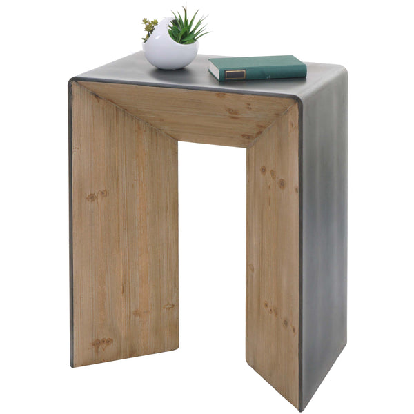 Konsolentisch Telefontisch Beistelltisch Industrial Massivholz 80x60x40cm natur