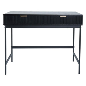 Konsolentisch Telefontisch Industrial Schublade 85x100x40cm Holzoptik schwarz