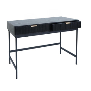 Konsolentisch Telefontisch Industrial Schublade 85x100x40cm Holzoptik schwarz