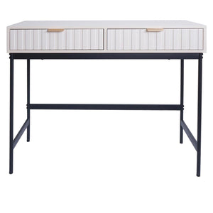Konsolentisch Telefontisch Industrial Schublade 85x100x40cm Holzoptik weiss