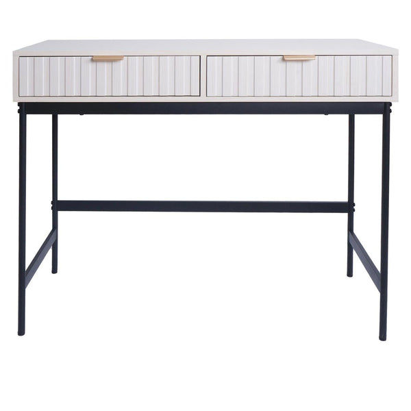 Konsolentisch Telefontisch Industrial Schublade 85x100x40cm Holzoptik weiss