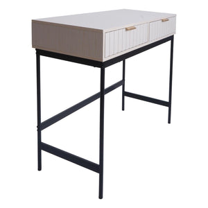 Konsolentisch Telefontisch Industrial Schublade 85x100x40cm Holzoptik weiss