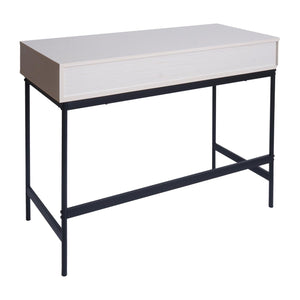 Konsolentisch Telefontisch Industrial Schublade 85x100x40cm Holzoptik weiss