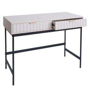 Konsolentisch Telefontisch Industrial Schublade 85x100x40cm Holzoptik weiss