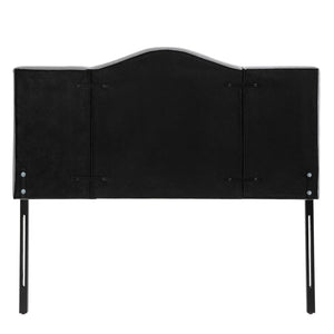 Kopfteil Betthaupt gepolstert 185x8x134cm Grau