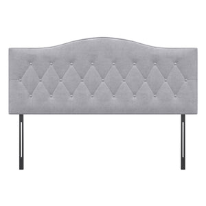 Kopfteil Betthaupt gepolstert 185x8x134cm Grau