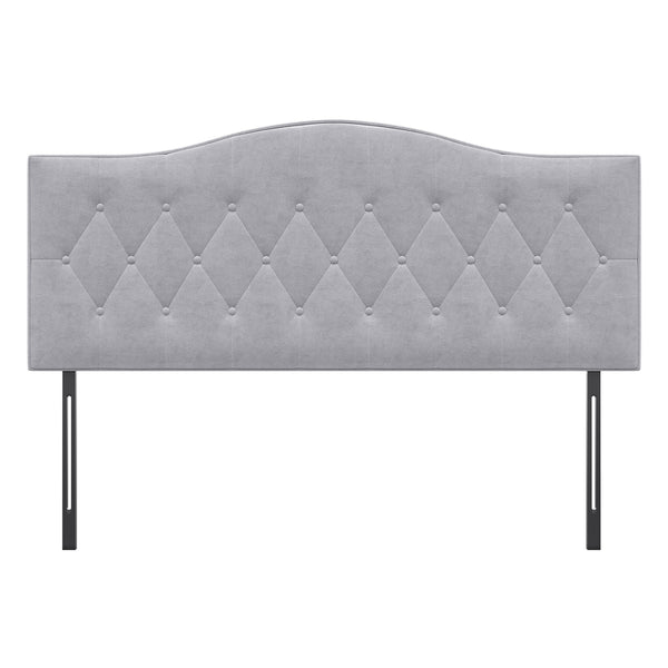 Kopfteil Betthaupt gepolstert 185x8x134cm Grau