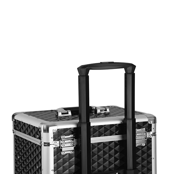 Kosmetikkoffer Make-up-Koffer mobil Schwarz