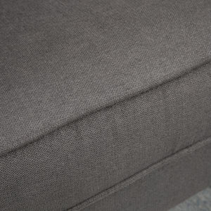 Einzelsessel Relaxsessel Ohrensessel Einzelstuhl Akzentsessel mit Tufting Holzfüsse Polyester Dunkelgrau 74 x 86 x 102 cm