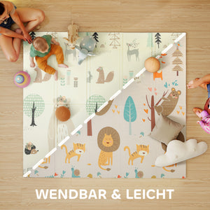 Baby Krabbelmatte faltbar doppelseitig gross 196x176cm