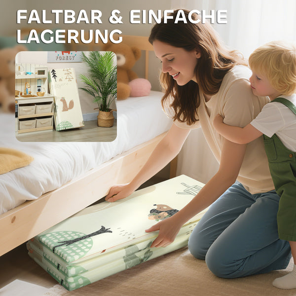 Baby Krabbelmatte faltbar doppelseitig gross 196x176cm